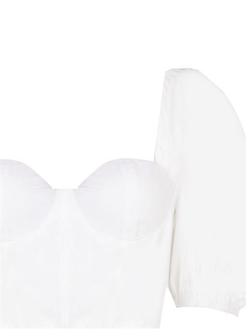 Francis woman  bustier top in white Amotea | FRANCIS TOPCOTTONWHITE